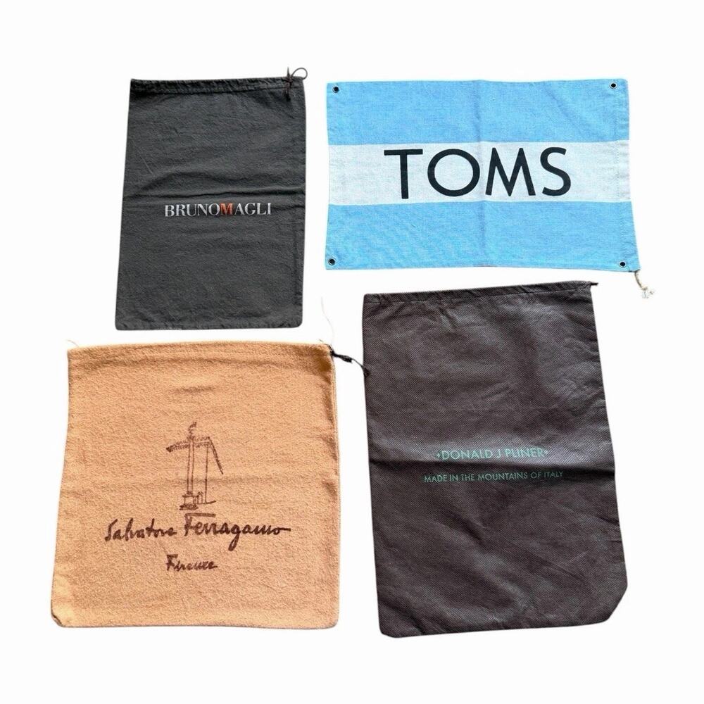 Designer Dust Bag Bundle Ferragamo Bruno Magli Donald J Pliner TOMS Shoe Storage